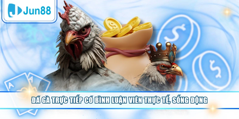 Đá Gà Trực Tiếp Có Bình Luận Viên Thực Tế, Sống Động