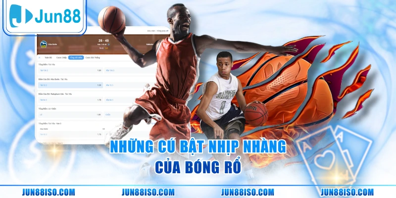 Những cú bật nhịp nhàng của bóng rổ